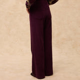 MILENKA | Aubergine Cotton Corduroy Trousers