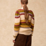 MINT | Striped Knit Sweater with Metallic Accents