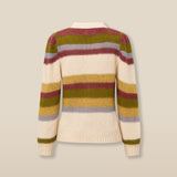 MINT | Striped Knit Sweater with Metallic Accents