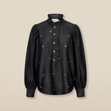 MIA | Black Cotton Eyelet Blouse