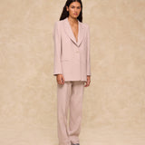 FLORENCE | Tailored Beige Wool-Blend Trousers