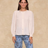 ALMA | Ecru Embroidered Blouse