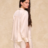 CLOE | Ecru Silk Blouse