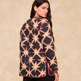 ESTRELLA | Black Printed Quilted Coat