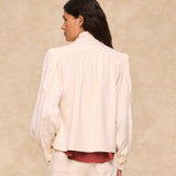 LEMON | Ecru High-Neck Jacket