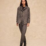 OLIVIA | Leopard Printed Cotton Jacket