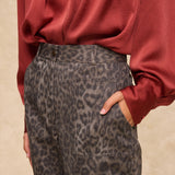 OLIVIA | Leopard Print Trousers