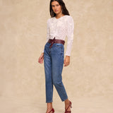 BAY | Burgundy Lamb Leather Wrap Belt