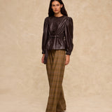 MILA | Dark Brown Lamb Leather Jacket