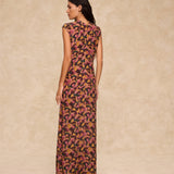 SAACHI | Multi Floral Print Ruffle Dress