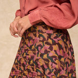SAACHI | Multi Floral Print Midi Skirt