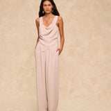 MAR | Beige Draped Top