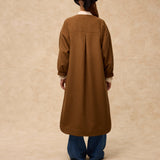 MORGANTI | Brown Wool Blend Coat