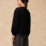 GIULIA | Black Wool Short Coat
