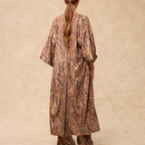 AURA | Gold Multi Paisley Jacquard Kimono