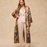 CIANITA | Gold Multi Embroidered Kimono