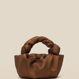 GYOSA | Brown Satin Handbag