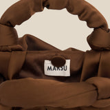 GYOSA | Brown Satin Handbag