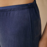 THYSSEN | Cobalt Blue Wide-Leg Trousers