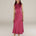 RANYA | Magenta Pink Twist Sleeveless Maxi Dress